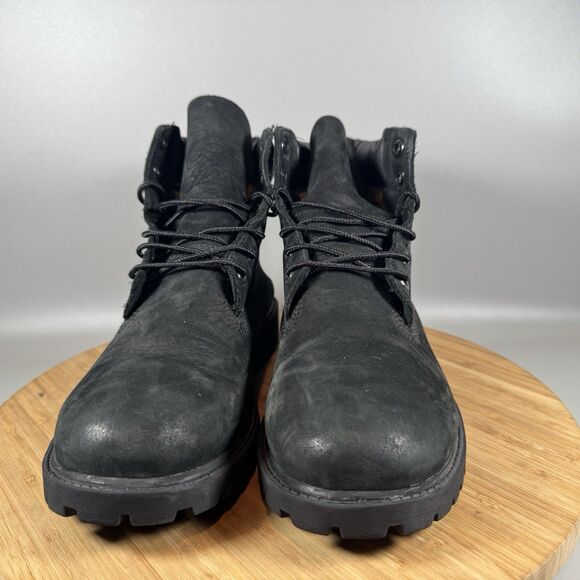 Timberland Boot 6 Inch Premium Waterproof Black Leather Mens 6 Womens 7.5 - Picture 2 of 8